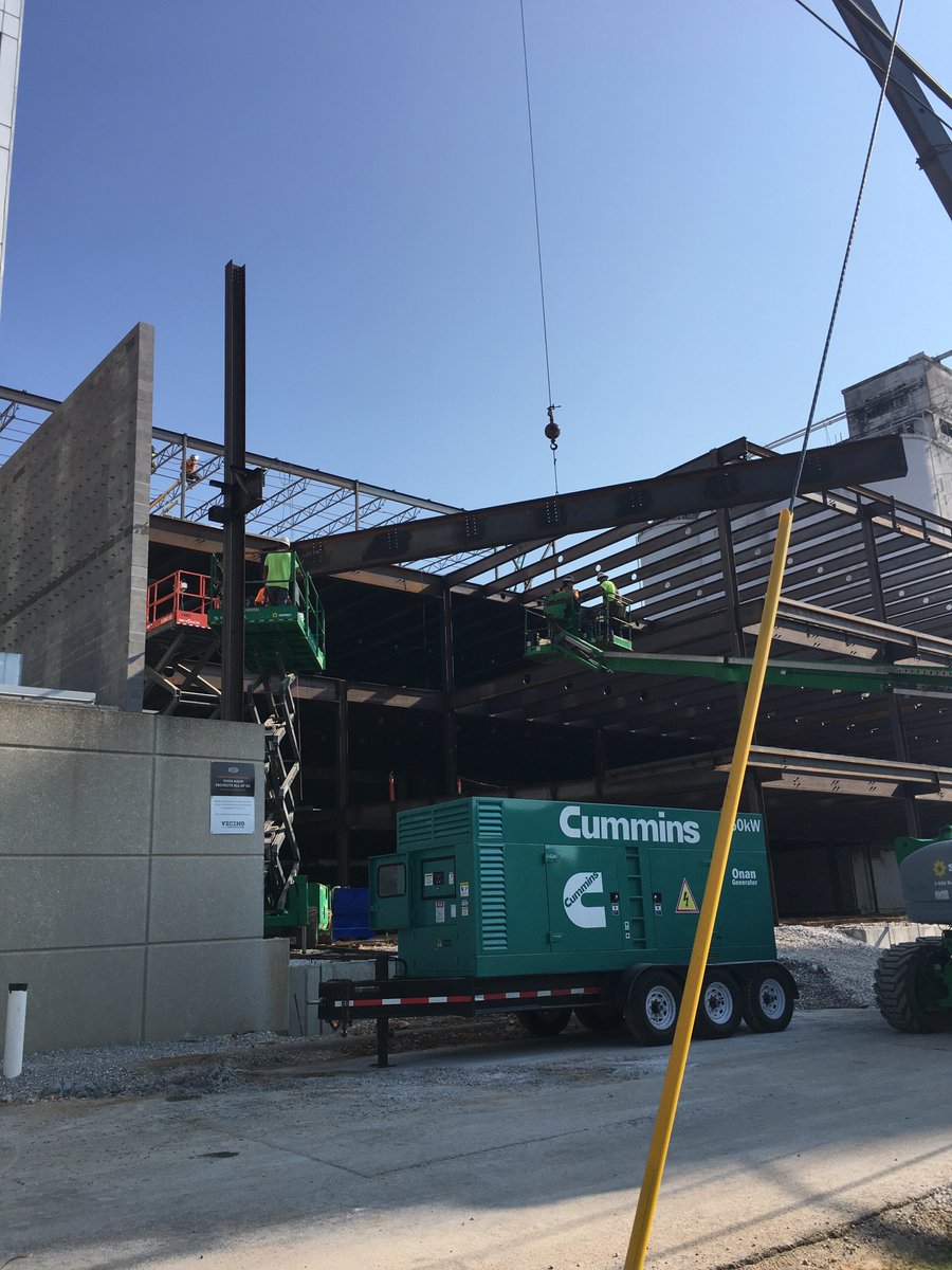 Steel going up at Building 4, Jordan Valley Innovation Center.
