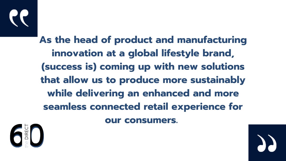 We asked 60 brand leaders who made The Direct 60 list: What does success look like to you? Here’s one response from a leader at an established global fashion brand and check back on 9/14 when we announce the full list! Learn more about #TheDirect60:   bit.ly/2X5DNaU