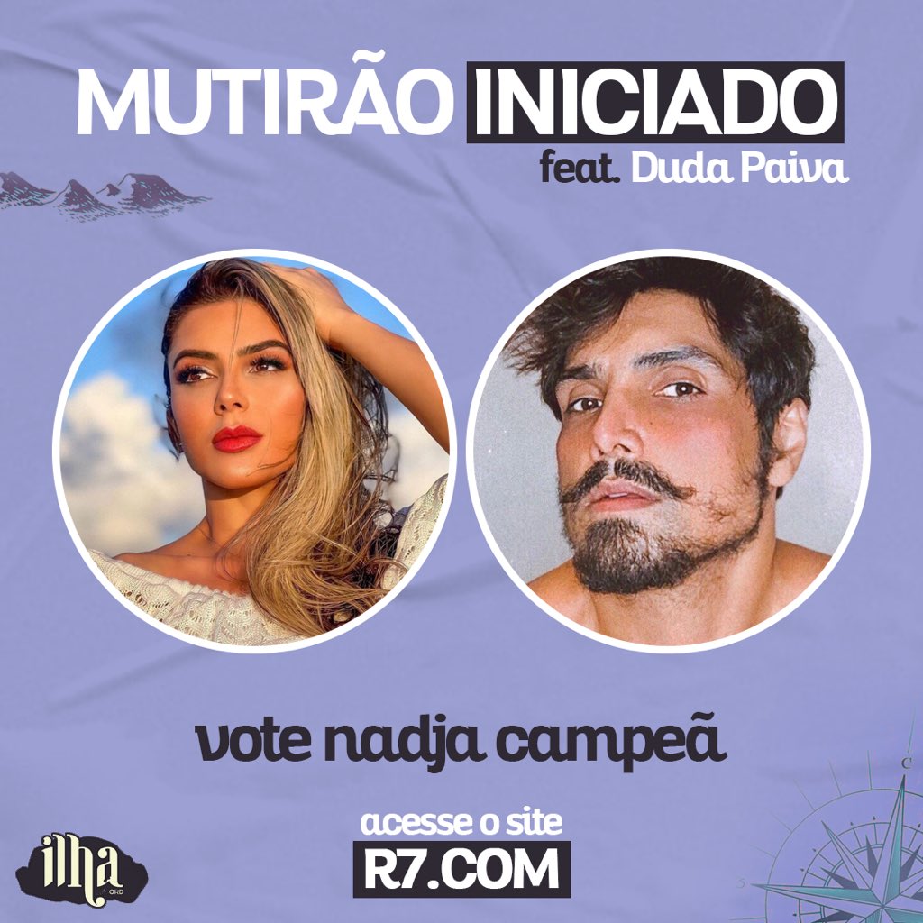 nadjapessoa_'s tweet photo. ⭐️ MUTIRÃO INICIADO #NADJACAMPEÃ! ⭐️ feat. @odudapaiva 

👉🏻 A CADA 10 VOTOS, DEPOSITE UM EMOJI AQUI! 

⚠️ META: 1.000 RESPOSTAS.

⏰ Encerra às 19h.

📲 https://t.co/ReBf6u7Qor

🏆 O voto é para GANHAR, votem em NADJA. #IlhaRecord https://t.co/mNC7do4srl