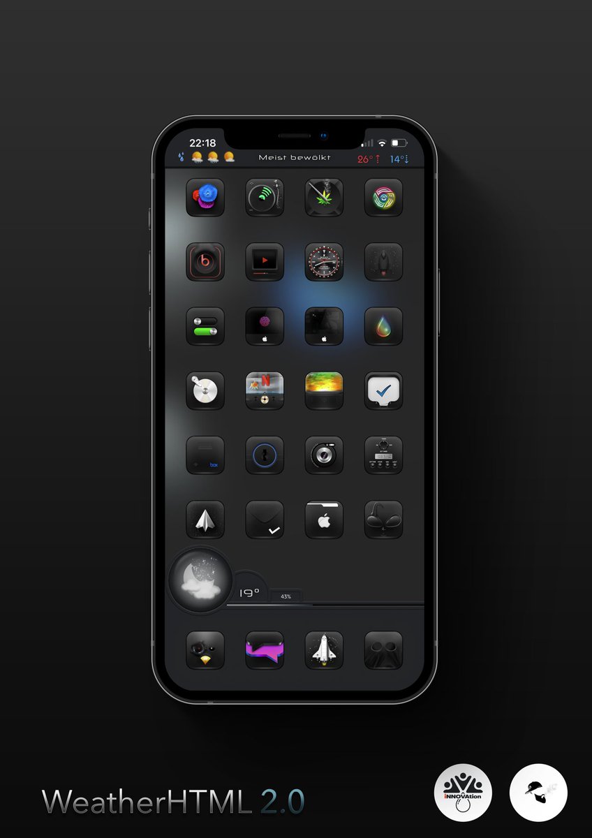 Attairdu57slm's tweet image. 🚨🥵🚨

Tonight’s setup and a new set of weather icons. 
Everything available on Discord, see my pinned tweet. 

#NoJailbreak #ios15beta7 #iHeaven #iNNOVATION #WeatherHTML2.0 @kleinmone @thewaytozion
