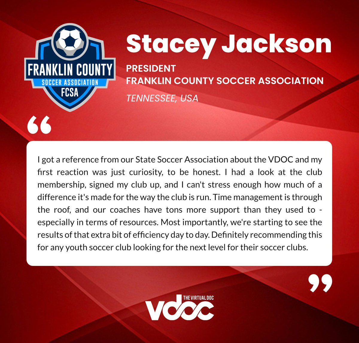 Why are so many youth soccer clubs joining the VDOC?
Find out more at buff.ly/3iCb99F