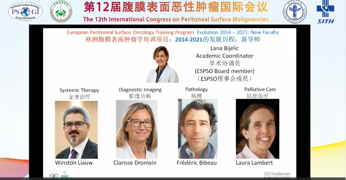 Peritoneal Surface Oncology Group International (@psogi_ec) on Twitter photo New board members of the ESPSO include
Academic coordinator and faculty <a href="/LanaBijelicMD/">Lana Bijelic</a>
<a href="/wsliauw/">Winston Liauw</a> -systemic therapy
#clarissedromain- imaging
#fredericbibeau - pathology
#lauralambert- palliative care New board members of the ESPSO include
Academic coordinator and faculty <a href="/LanaBijelicMD/">Lana Bijelic</a>
<a href="/wsliauw/">Winston Liauw</a> -systemic therapy
#clarissedromain- imaging
#fredericbibeau - pathology
#lauralambert- palliative care
