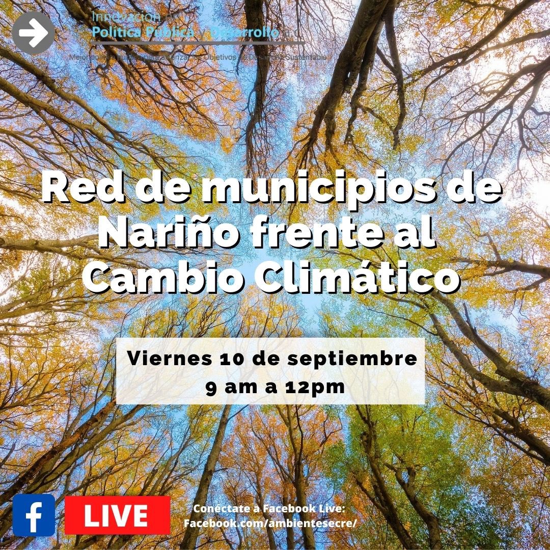 IPPDac's tweet image. No te pierdas mañana el lanzamiento de la Red de municipios de Nariño frente al Cambio Climático. 🌱
⏱9am a 12pm 
👉🏾Facebook Live facebook.com/ambientesecre/