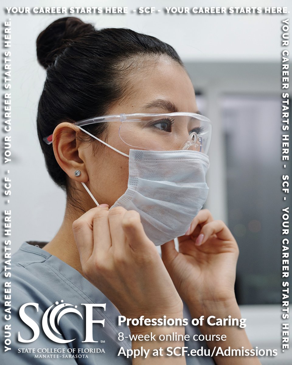SCFnow's tweet image. Thinking of #Nursing, #HealthAdmin or #OccupationalTherapy? Start here with an 8-week Professions of Caring #college #course. 

Learn more and apply today at  SCF.edu/Admissions