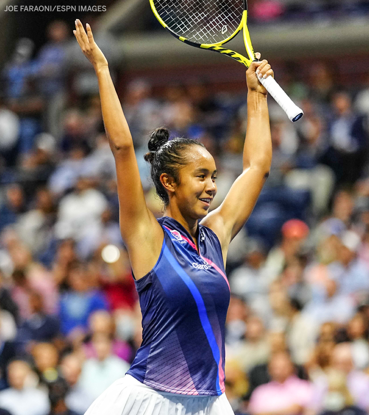 Leylah Fernandez beats Aryna Sabalenka to reach US OPEN finals. Twitter: @espn