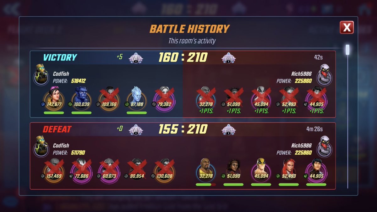 CptCodfish's tweet photo. Why I am learning to hate @MarvelStrikeF in a two picture story. https://t.co/65tEU33kbZ