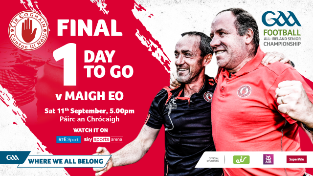 Our two leaders Brian &amp; Feargal march us into into Croke Park to face the men from the West. 
Tyrone Gaels from all parts of Ireland and further afield will converge in the Capital and raise their voices high as they cheer on the O'Neill County. 
Let your voices be heard.⚪️🔴