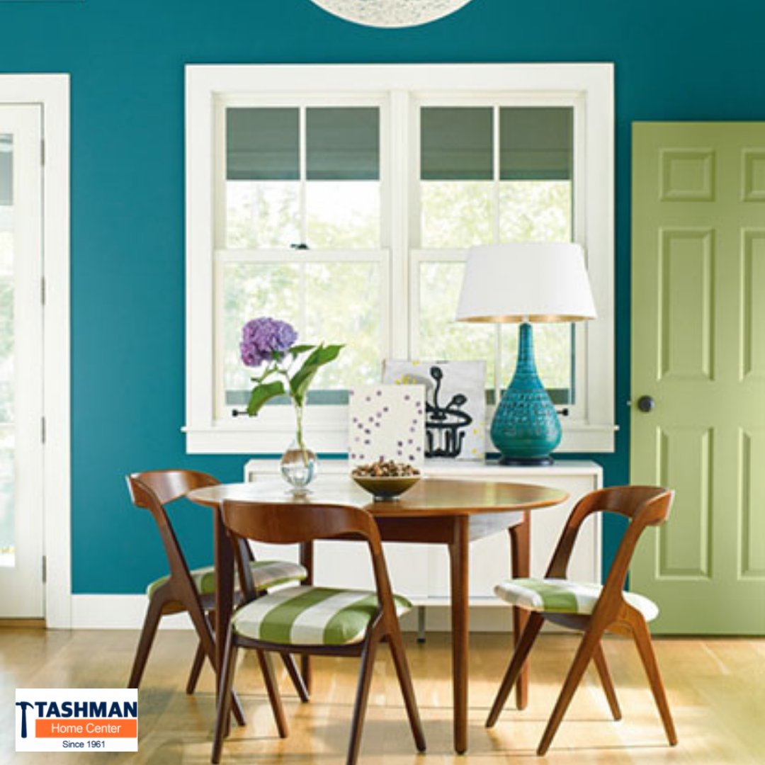 TashmanHardware's tweet image. What's your inspo? The paint color you choose plays an important design role when designing a room. For a pulled-together look, let wood tones or fabrics inspire a paint color choice. #paintproject #benmoore #Tashmans