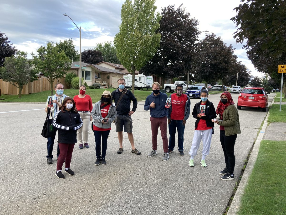 BardishKW's tweet photo. #TeamChagger is knocking doors in #KWawesome all day, every day! https://t.co/ea8wLaWP8s