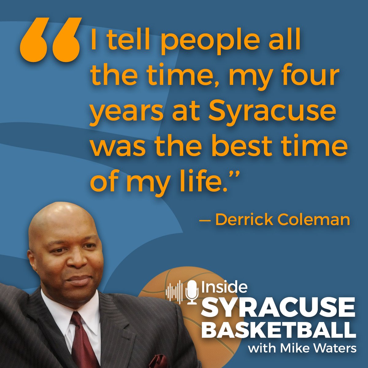 Orange legend Derrick Coleman joins the Inside Syracuse Basketball podcast https://t.co/qppZbV3DPh https://t.co/NSYynGieHb