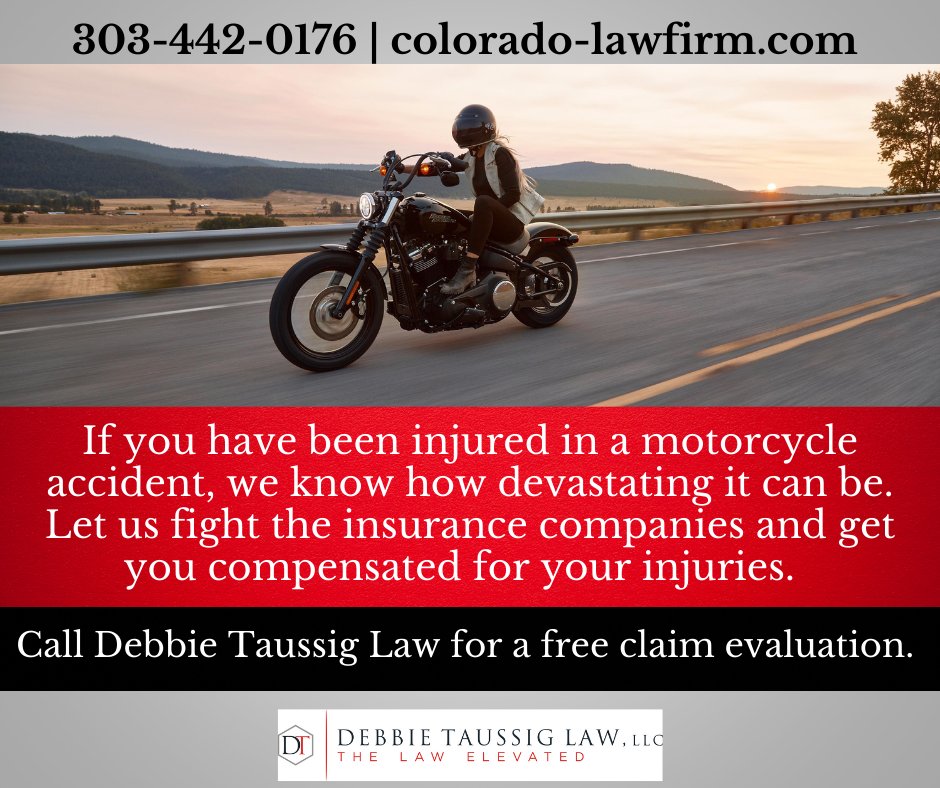taussiglaw's tweet image. Call us at 303-442-0176.

#motorcycleaccident #motorcyclecrash #motorcyclecollision #HarleyDavidson #motorcyclemafia #HarleyLoversClub #BoulderPersonalInjury  #PersonalInjuryLawyerBoulder #CUBoulder #CUAlumni #UniversityofColorado #UniversityofColoradoBoulder