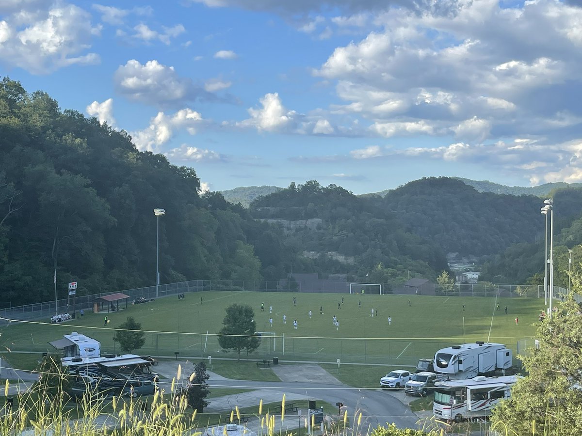 Gorgeous night for some All A girls soccer!