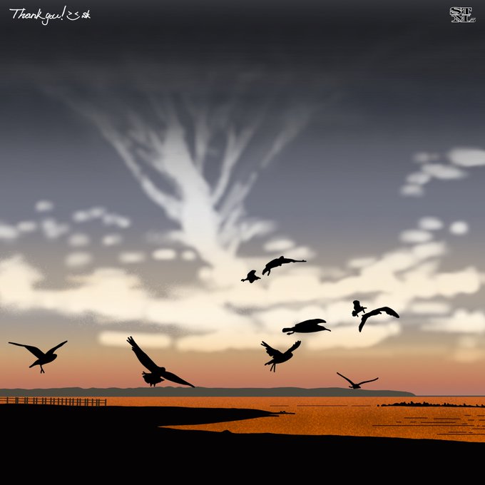 夕焼け空のtwitterイラスト検索結果 夕焼け空のtwitterイラスト検索結果