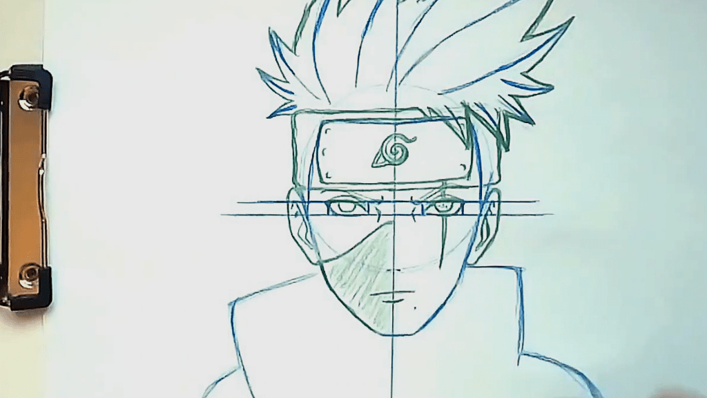 foto kakashi para desenhista desenhar