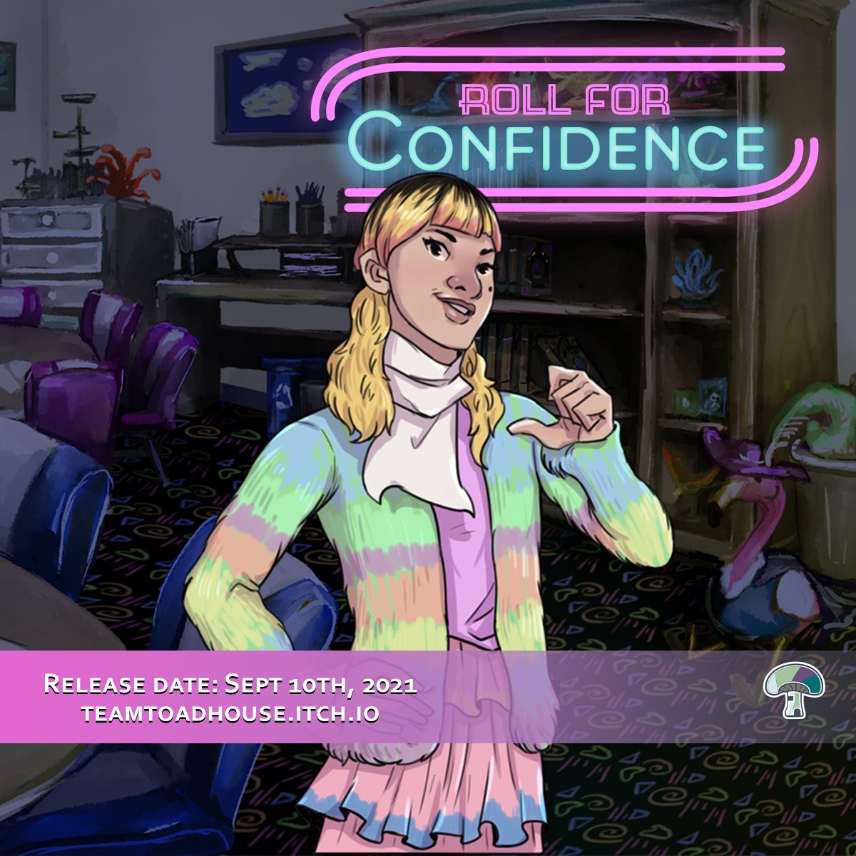 Toadhouse_Games's tweet image. Hiya Toads! 

Any #LGBTQIA streamers who enjoy visual novels and/or indie games want a free code to Roll for Confidence? Let us know! #visualnovel #ToadsSupportToads 

Reply here or DM us!