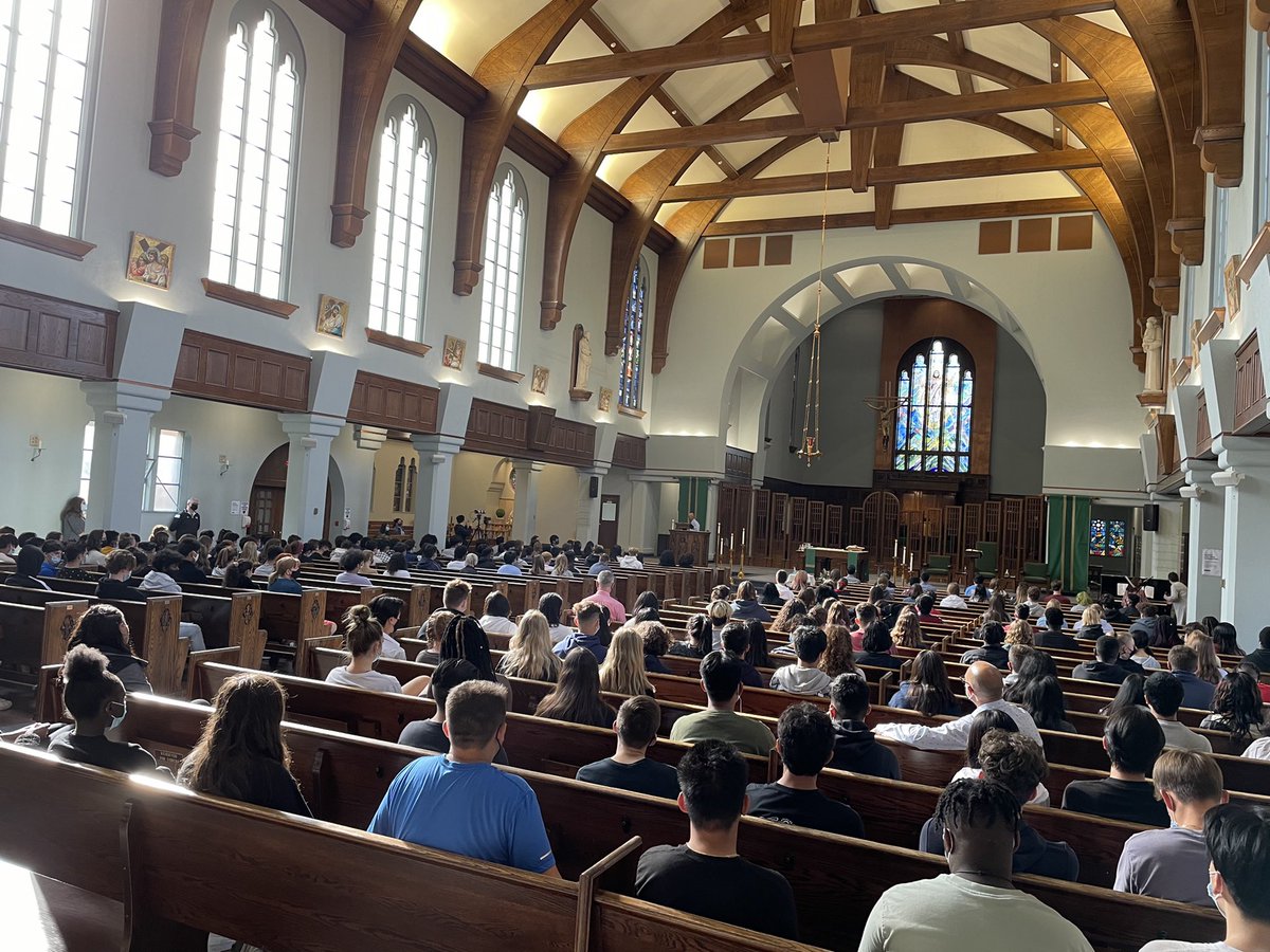 StMarysHS_ccsd's tweet photo. School Opening Mass 2021 - so wonderful to be back in the Cathedral. Thank you Father John! “Try Faith again for the first time!” https://t.co/pWHj135x5G