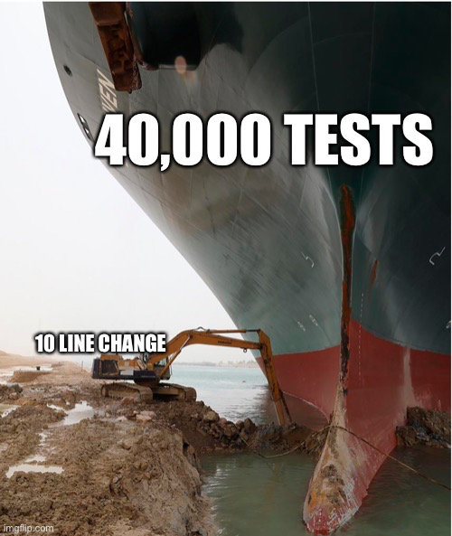 🧟🪓🛥️ Call for software testing horror stories!
Have you ever made a tiny code change that triggered a gajillion tests to run?
Share your story with us!
#softwaretesting #testacceleration