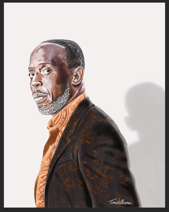 My tribute #illustration of #MichaelKWilliams. Rest in peace, sir. #myart #myartwork