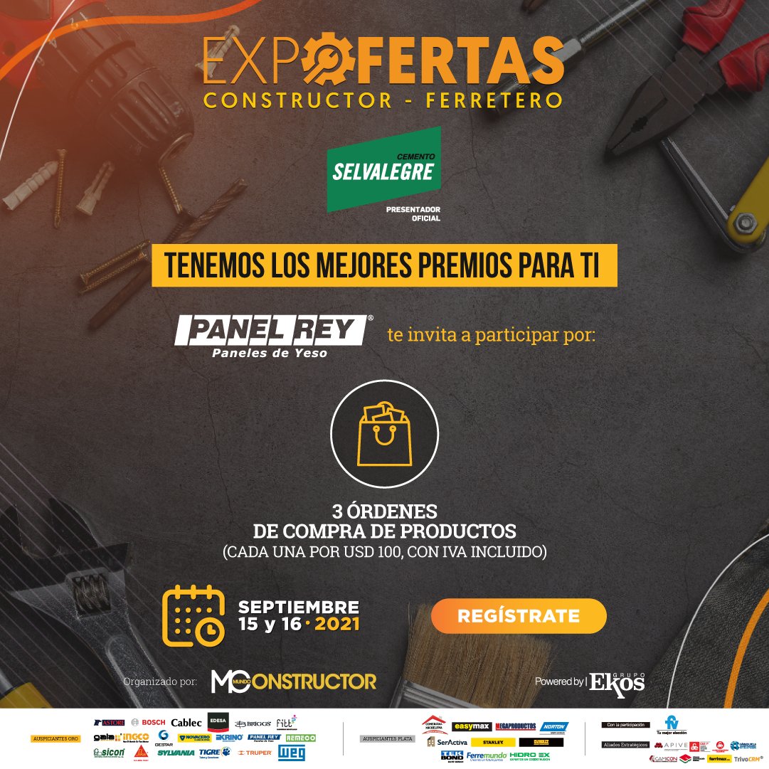 camaraconscue's tweet photo. Forma parte de la reactivación del sector constructor y ferretero en #Expofertas este 15 y 16 de septiembre. Un espacio para conocer las últimas tendencias de la industria y conectar con los proveedores y distribuidores más destacados.
¡Asegura tu participación! → https://t.co/4HDSi2zzpT