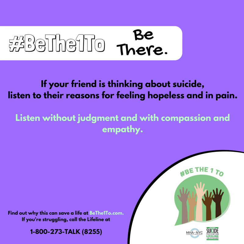 MHKHawaii's tweet photo. September is National Suicide Prevention Month.  You can be there for someone in pain.
#BeThe1To  #BeThe1ToBeThere  #SuicidePrevention  #NationalSuicidePreventionWeek https://t.co/TeJw7nKhA6