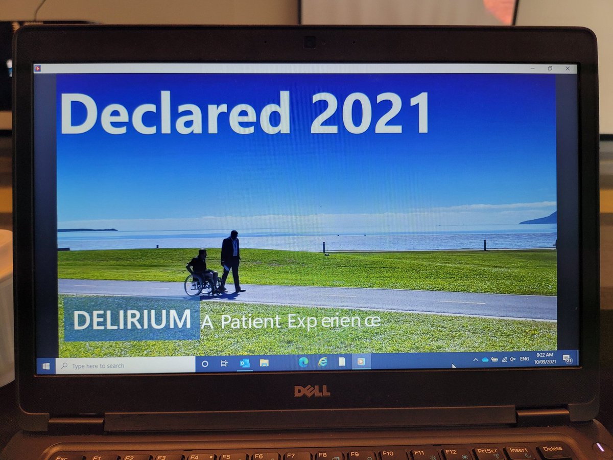 Day 2 starts with a patient perspective from Mr Kym Van Wetering #DECLARED2021 <a href="/ANZDA_delirium/">AustralasianDelirium</a> <a href="/andyteodorczuk/">Andy Teodorczuk</a> <a href="/EelesEamonn/">Eamonn Eeles</a> <a href="/GideonCaplan/">Gideon Caplan</a> <a href="/edstrivens/">Ed Strivens</a> <a href="/RoselaniHenry/">Roselani Henry</a> <a href="/MichelleEwingt1/">Michelle Ewington</a> <a href="/daltshrinker/">Andrew Daltry</a> <a href="/CairnsHHS/">Cairns HHS</a> <a href="/ScotDelirium/">SDA</a> <a href="/EDA_delirium/">European Delirium</a> <a href="/AmerDelirium/">American Delirium Society</a>