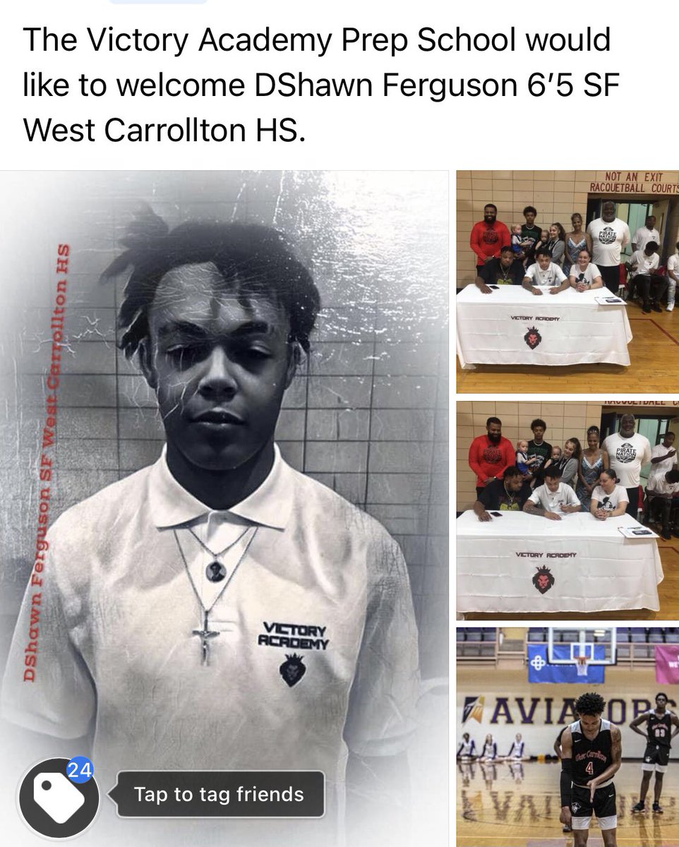 VictoryLions1's tweet photo. The Victory Academy Prep School would like to welcome DShawn Ferguson 6’5 SF West Carrollton HS. https://t.co/ZkDllLU1yF