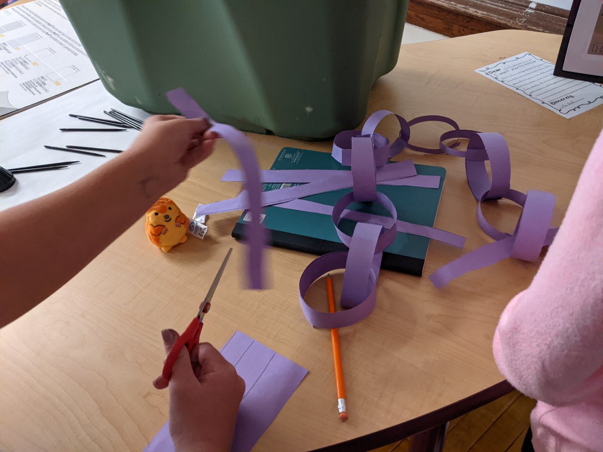 GuyRatki's tweet photo. Three rules for our 20-minute @RooseveltColts team-building activity:

1. One sheet of construction paper
2. One scissor
3. One glue stick

On your marks, get set, go! https://t.co/5dw9KdUMWj