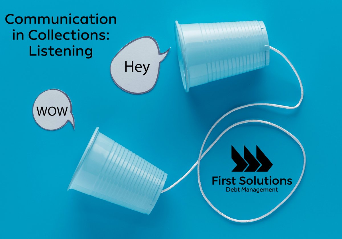 FirstSolution3's tweet image. This is a first in a series of posts on communication in collections. The first topic is Listening.
i.      While on a call, listening is one of the most important skills an agent should strive to develop..
#communication #debtcollectorsusa #customercentricity
