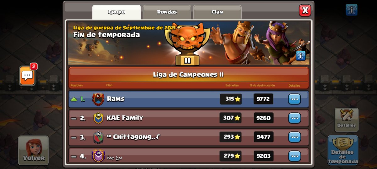 RamsElite01's tweet photo. Mil gracias!!♥️
 A todos lo que nos acompañaron en esta cwl que no fue fácil pero se llegó al objetivo. 
Rams con todo🔥
@BlueGaming_BB @rigotorres23CoC @ElmerBS3 @Mechuo_CoC @Maicoldbpbdp @Orlando02153967 @almualin_coc @rafa_d24 @Thiare11523760 @MindaSanchz91  @jos3_coc chinito https://t.co/sa27eyHzTJ