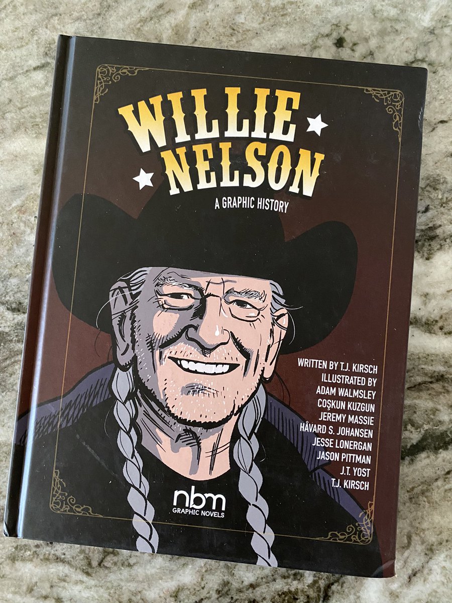 Nothing but blue skies in this wonderfully written graphic novel about the legendary @WillieNelson by @tjkirsch and a host of talented illustrators. Loved reading about one of my favorites!  2021 #MaverickList