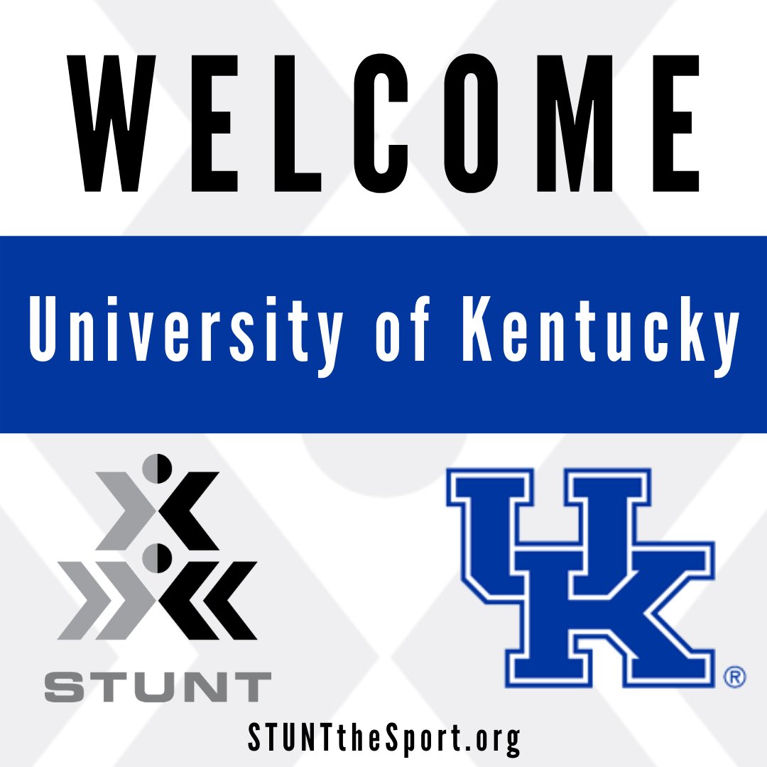 STUNTtheSport's tweet photo. We are excited to announce our newest NCAA Division I program, the University of Kentucky! STUNT will be the 23rd varsity sport at UK and will begin playing in our 2022 season! To read the full press release visit https://t.co/N8ANcRZ6w6. 
@ukathletics @sec @ncaa #STUNTtheSport https://t.co/KDhJqhZkKk