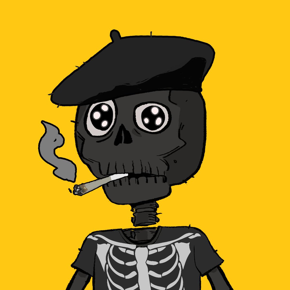 RascalFresh's tweet image. Skull #60 . . . Super clean bones #DBS #TheTavern #NFTCommunity #NFT #NFTs #Skull