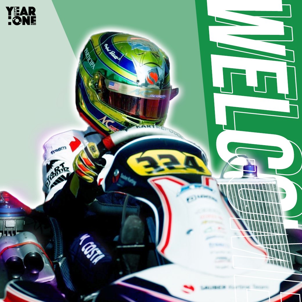 yearoneesports's tweet photo. Let’s all give a big welcome to @MCosta_5 

#teamyearone 

We’re excited to welcome @sauberkarting superstar Miguel to our esports team. 

#123 #guel #costa #brazil #usa #sauber #f1 #esports #iracing #superstar #monaco #racing https://t.co/zFfhE7UpWw