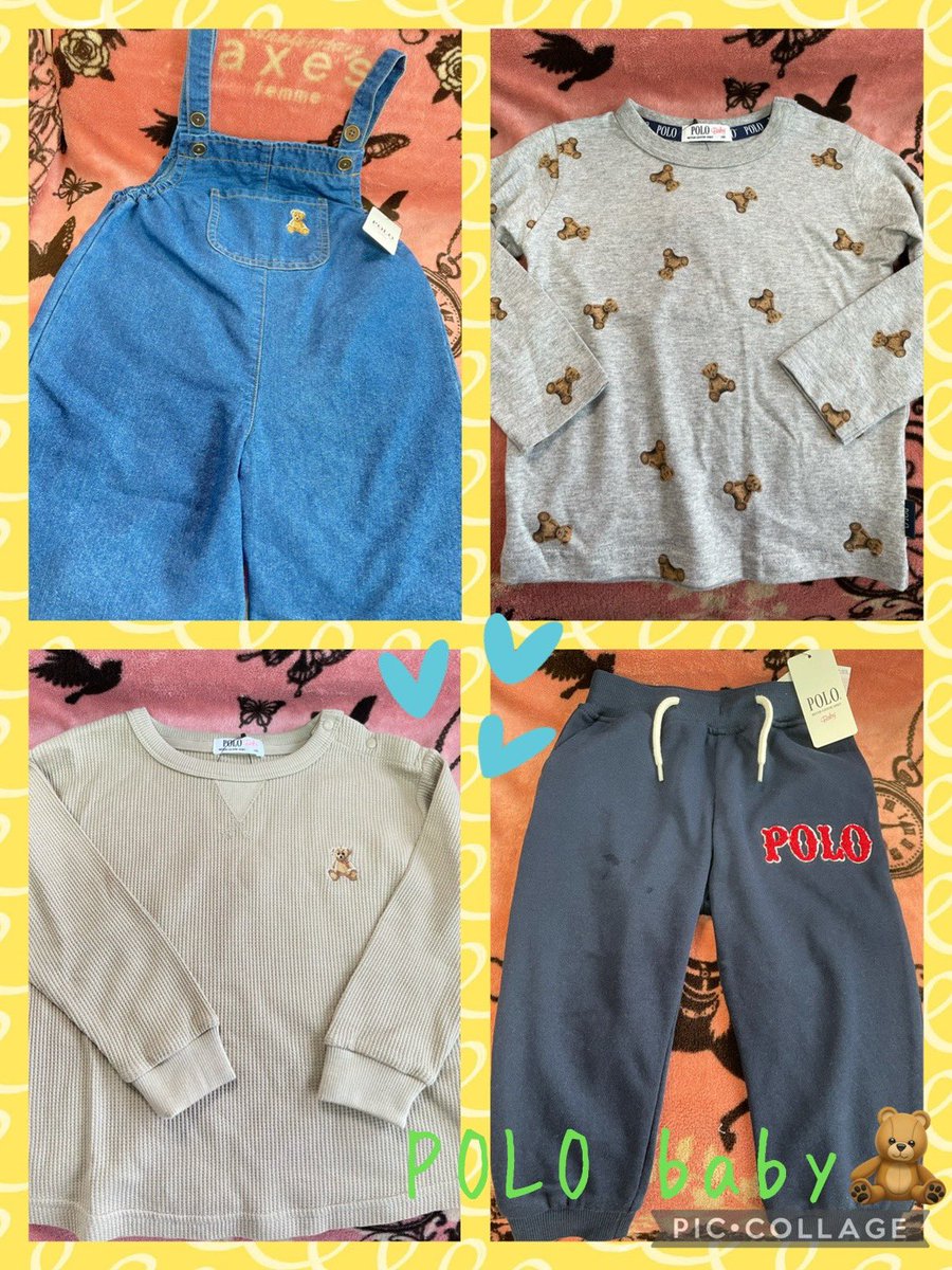 443_plum's tweet photo. 先日の購入品🧸
オーバーオールはトイレに行く時面倒かな?と思ったけど「これを着た我が子は絶対可愛い」と思って購入💖w
外出の時に着せて家では楽なズボンでトイレに行きやすくしよっと🚽
#しまむら
#ポロベビー
#ポロベア
#POLObaby https://t.co/fN6uw2aQR8