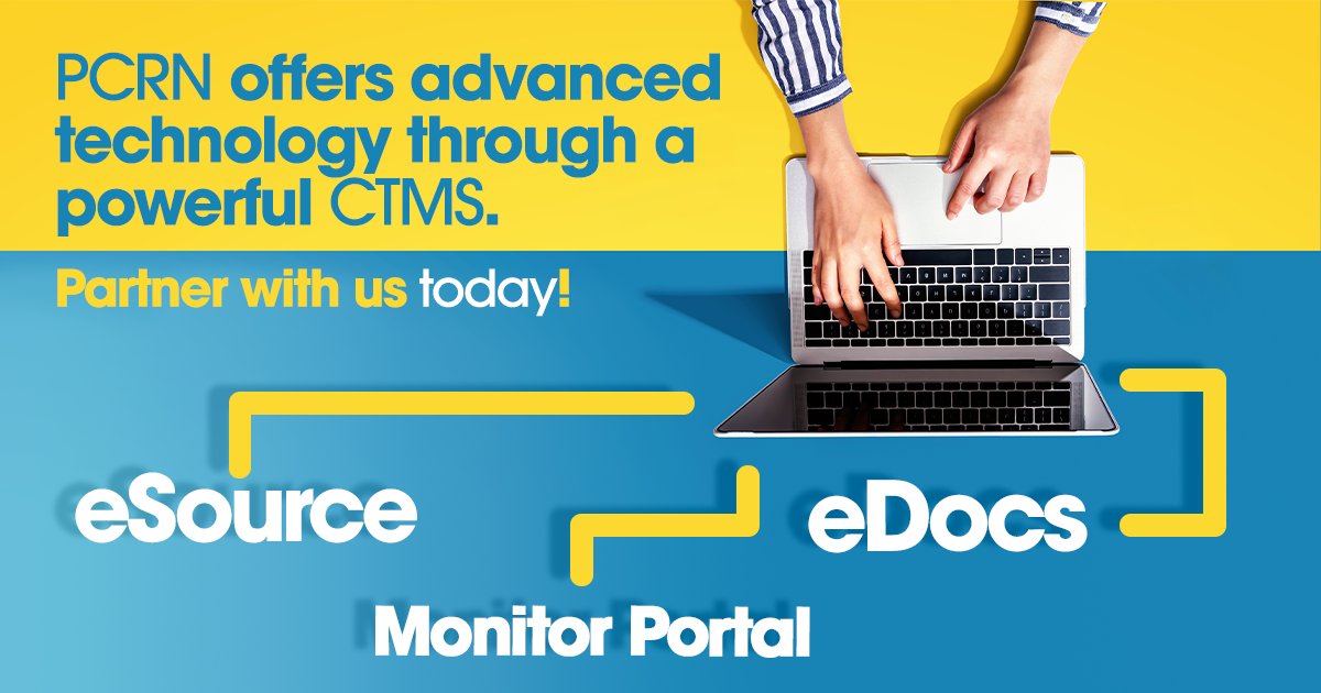 PCRN has a powerful clinical trial management system that includes eSource, eDocs, and a monitor portal! Partner with us today @ buff.ly/3oA0UTQ