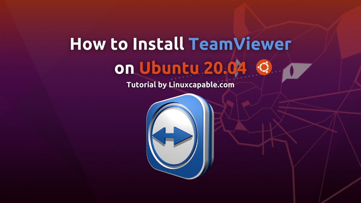 LinuxCapable's tweet image. How to Install TeamViewer on Ubuntu 20.04
linuxcapable.com/how-to-install…
#RemoteConnect #RemoteManagement #RemoteSync #TeamViewer #Ubuntu #Ubuntu20.04 #Linux
