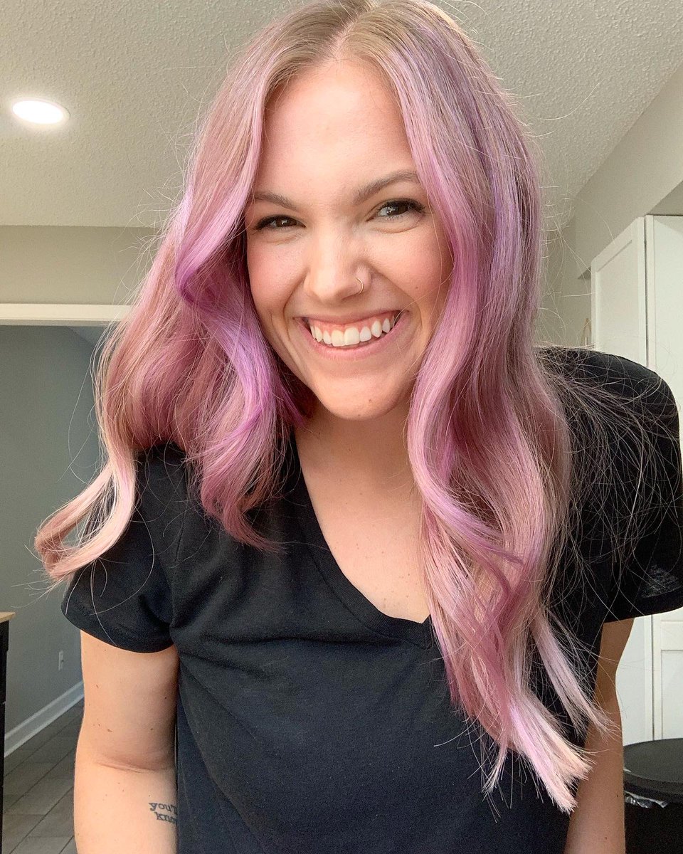 alyssathefox94's tweet photo. The world is going to shit, but at least I have purple hair https://t.co/4fnMGxxuK6