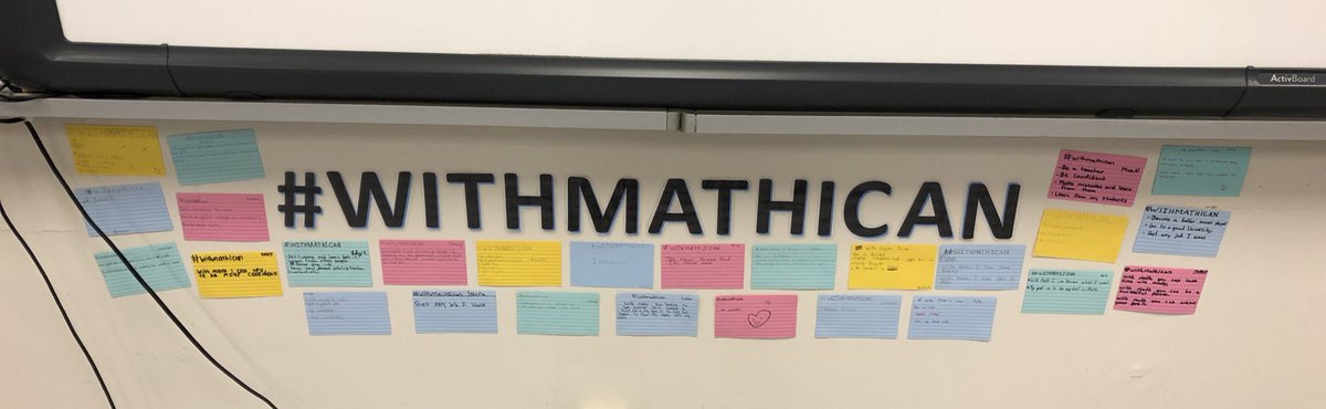 MissNotarandrea's tweet photo. Building up our confidence in math and having a positive math mindset in grade 7/8! Seeing all the opportunities math holds for us! #withmathican https://t.co/xs310m8IwU