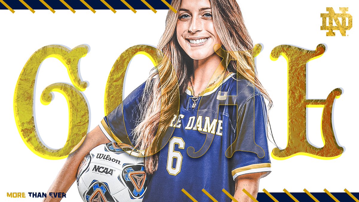 NDSoccer's tweet photo. 1st goal of the season for @brooke_vandyck. 

2nd minute of the game. 

Irish on the board QUICK against Detroit Mercy!

#GoIrish https://t.co/aOz02uFXx3
