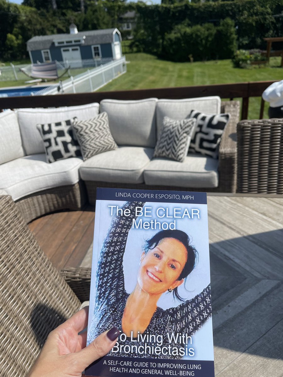 becleartoday's tweet photo. Thank you bronchi-sister for sending me this photo. All I can say is that is one lucky book to be lounging about on your stunning deck.
Relaxation is part of the BE CLEAR Method so you are already on your personal path to health!
#beclearmethod #bronchiectasis https://t.co/CNMOFVfwgI