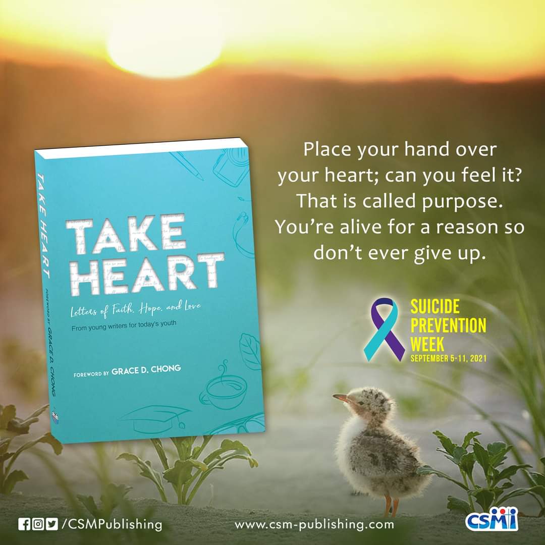csmpublishing's tweet photo. Its #SuicidePreventionWeek and we offer great books to give hope. Visit our online stores at LAZADA and SHOPEE. Look for CSM PUBLISHING. 🤍 https://t.co/IvD9DLaVXy