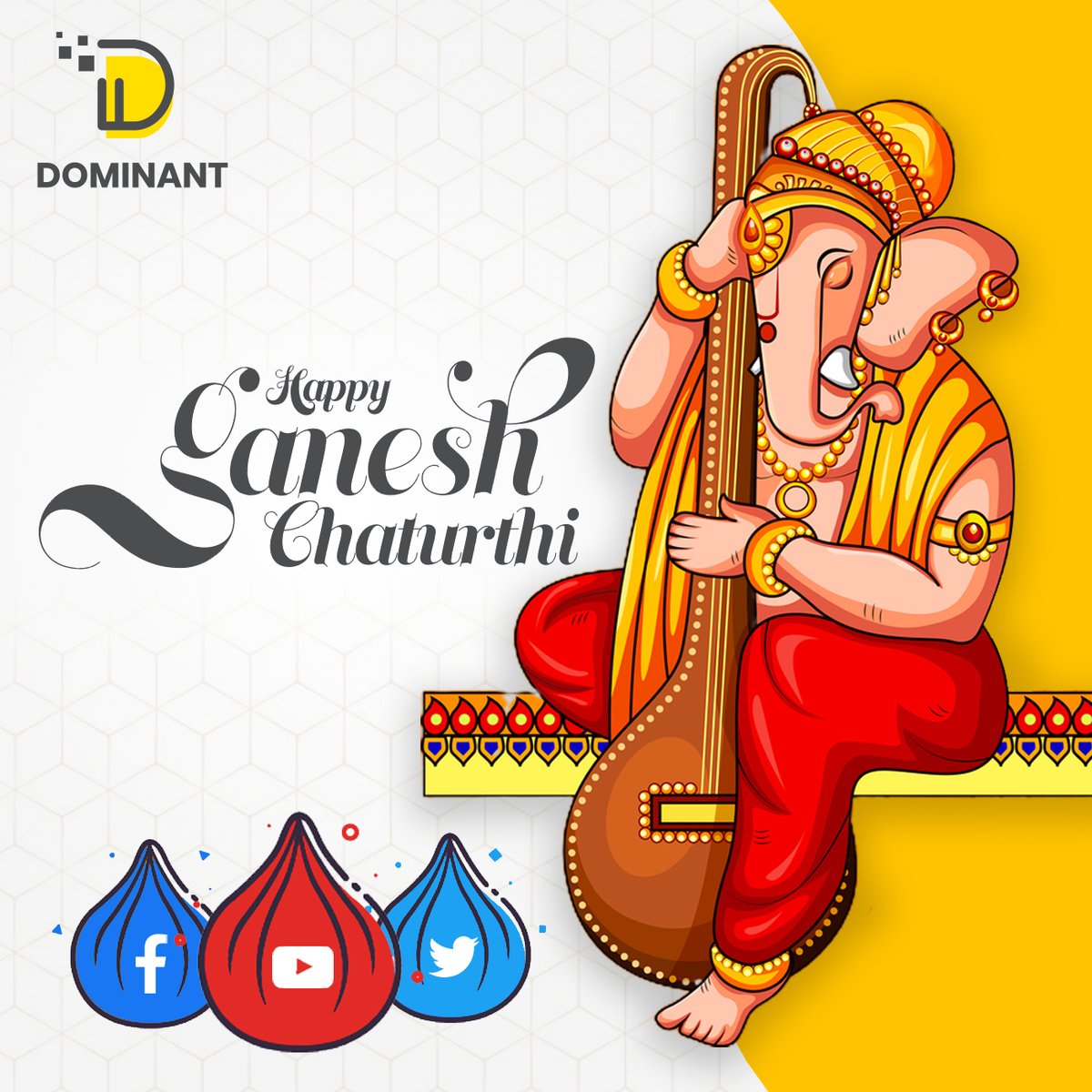 dominant_info's tweet photo. On this occasion of Ganesh Chaturthi, we wish Lord Ganpati visit your home bringing lots of happiness, prosperity and peace.
.
Wish you all a very Happy Ganesh Chaturthi from Dominant family.
.
#ganeshchaturthi #lordganesha #ganpati #ashtvinayak #dominantinfotech #surat #gujarat https://t.co/L0q9sPKyqD