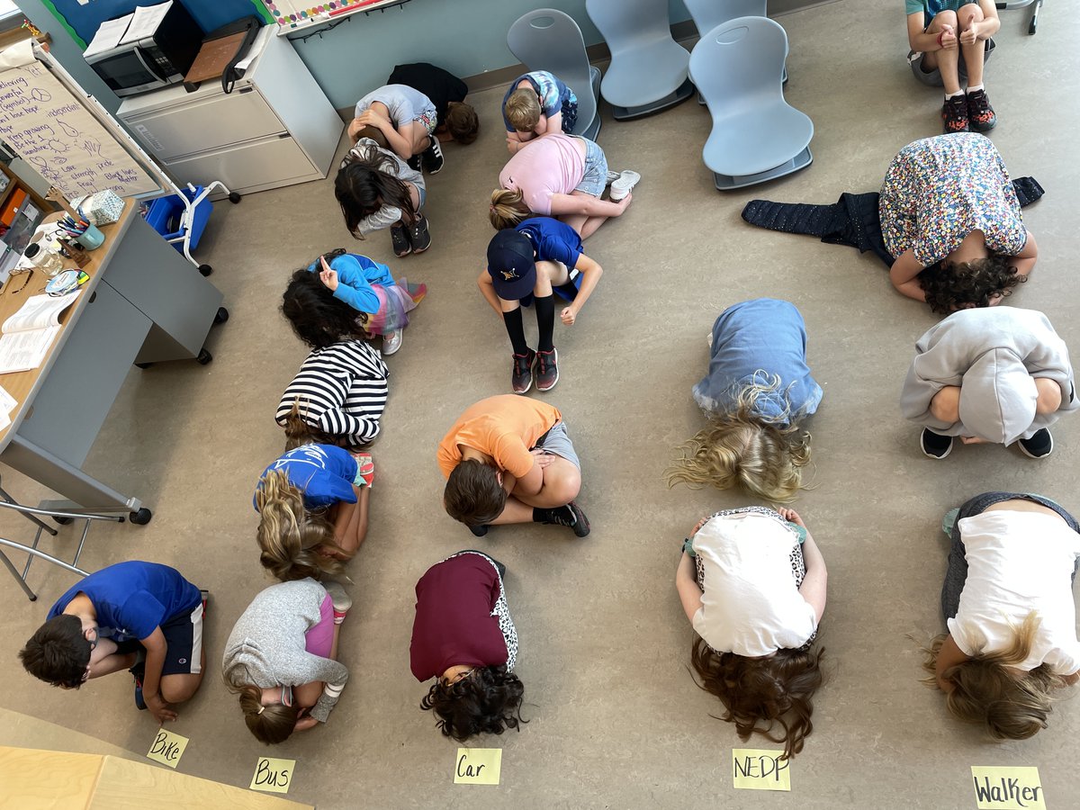 3rd graders are honored and excited to pilot <a href="/LearnZillion/">LearnZillion (now Imagine Learning)</a> <a href="/IllustrateMath/">Illustrative Mathematics</a> math this year. We created a human #pictograph today to display how we get home. Thank you <a href="/dahazel77/">Damien Hazel</a> for all of your support!