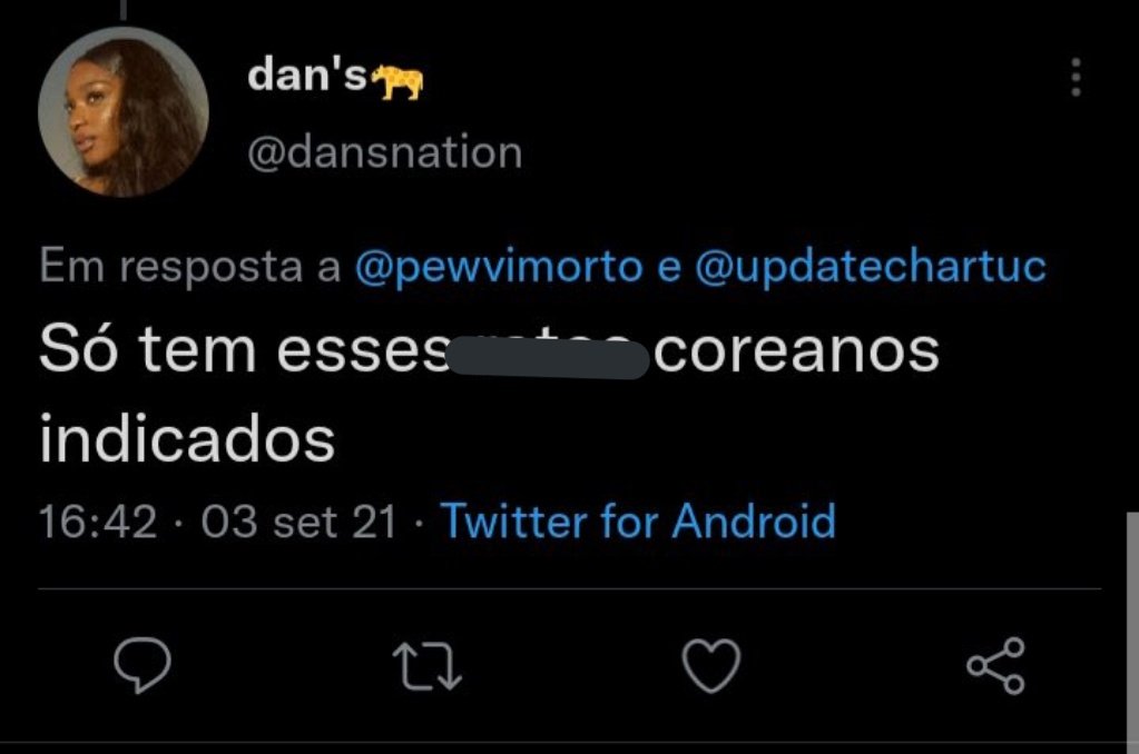 ⚠️tw// racismo e xenofobia
🚨 NÃO ENGAJEM 

🔗x.com/dansnation?s=09

Assédio direcionado e propagação de ódio contra um grupo de pessoas