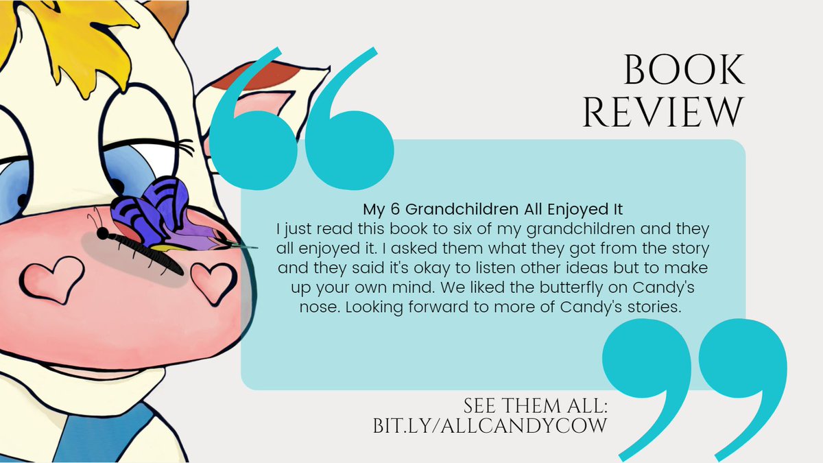 Thank you to the kind people who have shared their thoughts about our books! ❤️ bit.ly/allcandycow