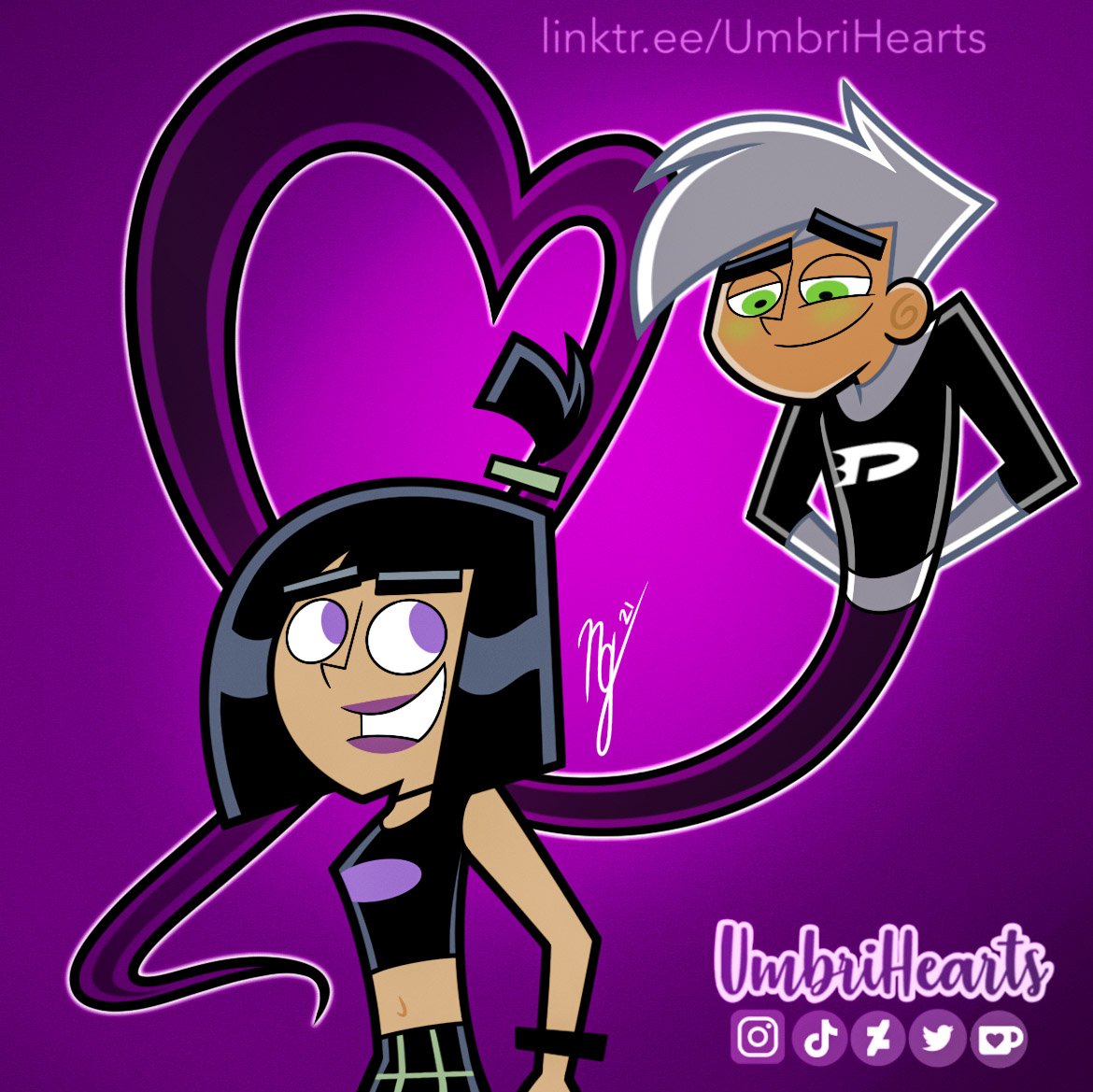 UmbriHearts's tweet image. I redrew one of Butch Hartman's drawings for giggles. 

#DannyPhantom #fanart #digitalart