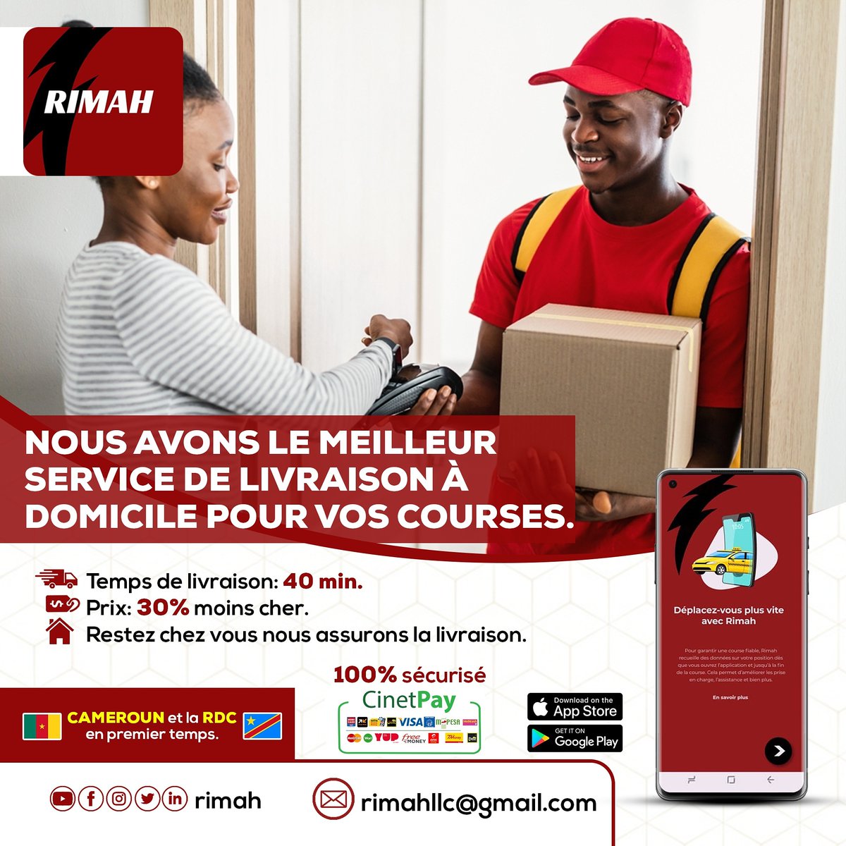 IncRimah's tweet photo. Toutes nos livraisons sont Express sans facturation supplémentaire.
Nos livreurs créent la bonne humeur.

⛔ Vous pouvez nous faire confiance. 
⛔ Ils sont charmants en plus. https://t.co/GdXbv0KsPY
