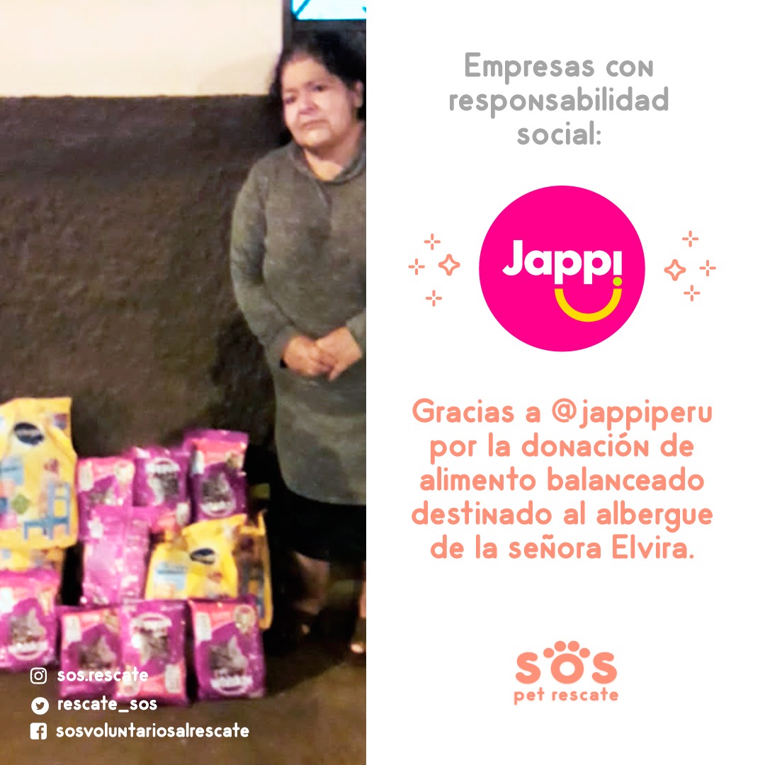 incondic_peru's tweet photo. #AYUDAMOS💕
Estamos muy felices por él regalo que nos envió #Jappi para los rescatados de la señora Elvira, ahora sus perritos y gatitos tendrán comida por unas semanas.
Mil gracias #Jappi por siempre pensar en nosotros y por la confianza💪💕🐈🐶
#Empresa
#ResponsabilidadSocial https://t.co/fjjpfwvNbs