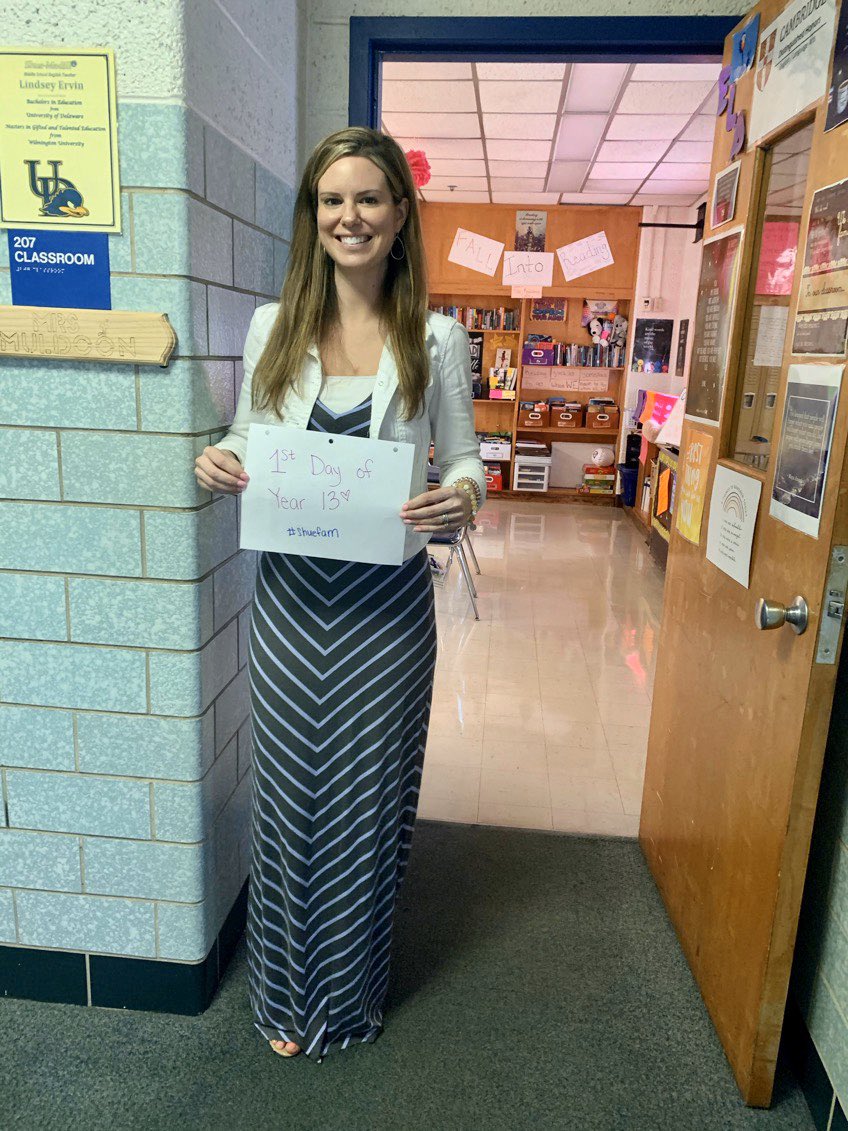 LindseyMuldoon's tweet photo. First day of year 13. In my mind I’m still 23 but my body thinks differently after a full day! 😭 It was a great day though! @ShueMedillMS https://t.co/4GMKVzaWnC