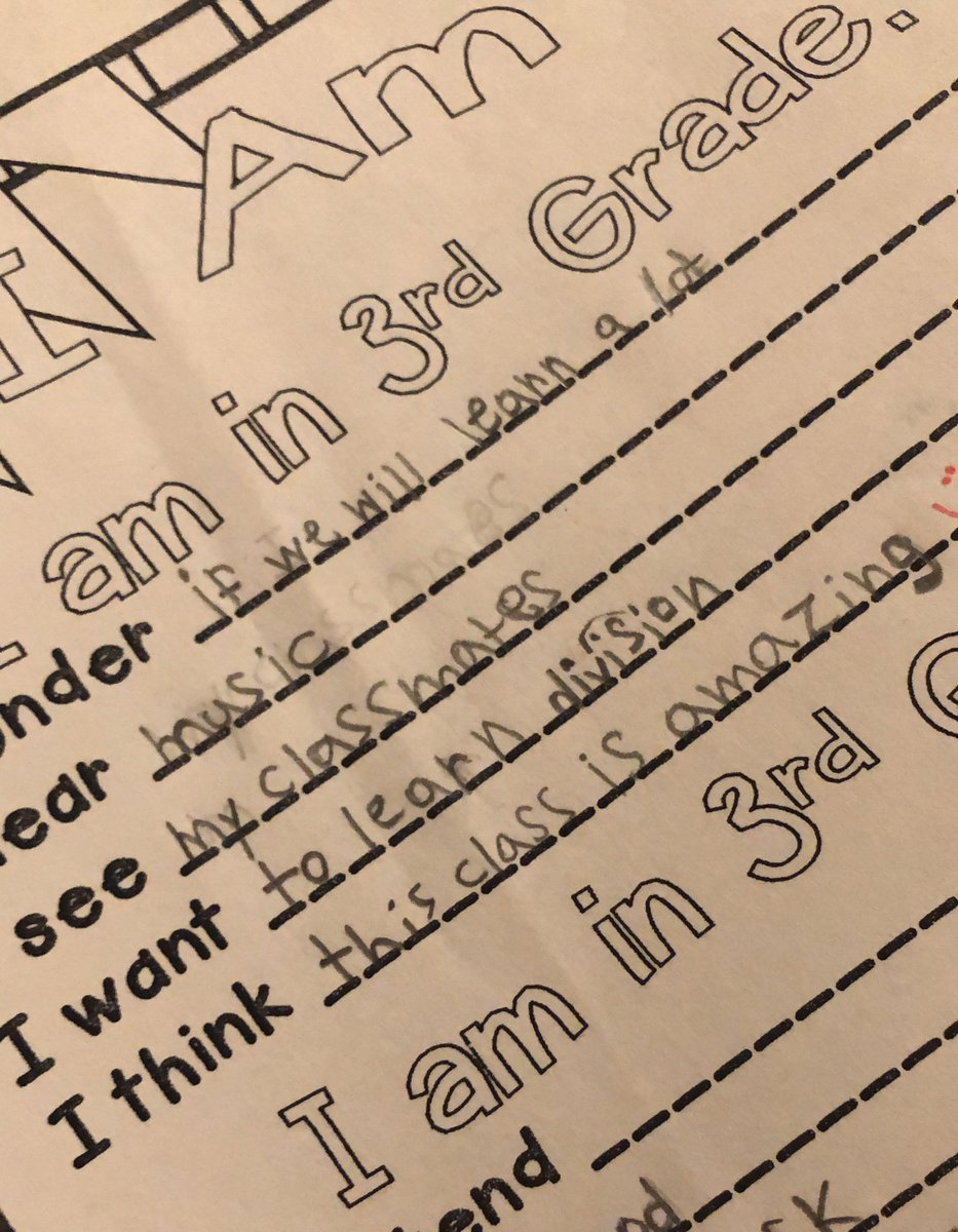 MrsCook_64's tweet photo. Reflections of 3rd graders on the 3rd day of school 💓 #phwaves #BackToSchool @PhillipsAveElem https://t.co/7PX0pZbltT
